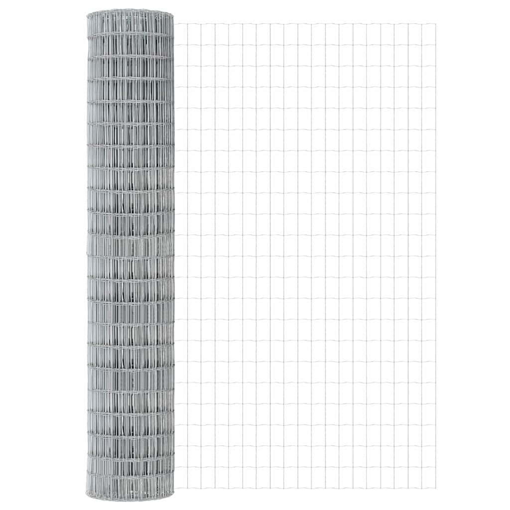 Hek met Paal Zilver 1,6 x 10 m Staal en PVC is nu te koop bij PeponiXL, paradijselijk wonen!