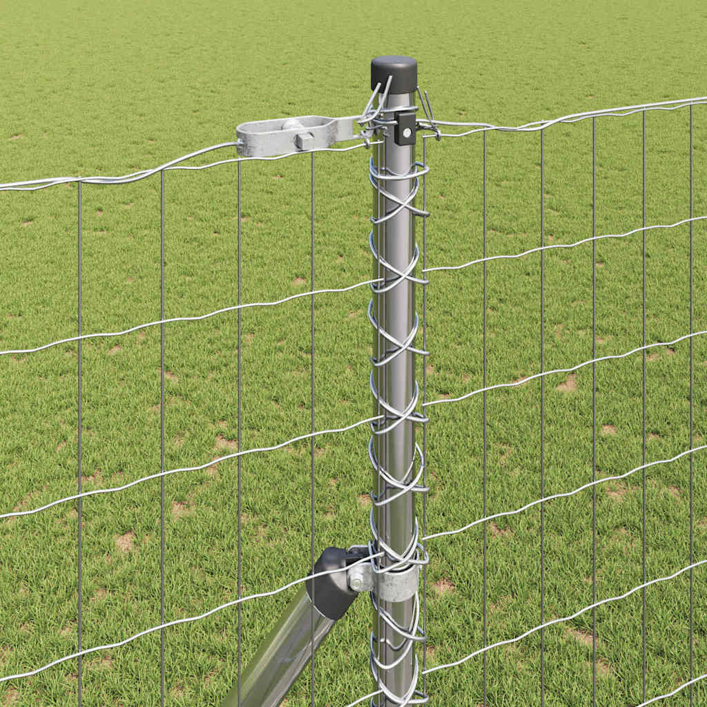 Hek met Paal Zilver 1,5 x 10 m Staal en PVC is nu te koop bij PeponiXL, paradijselijk wonen!