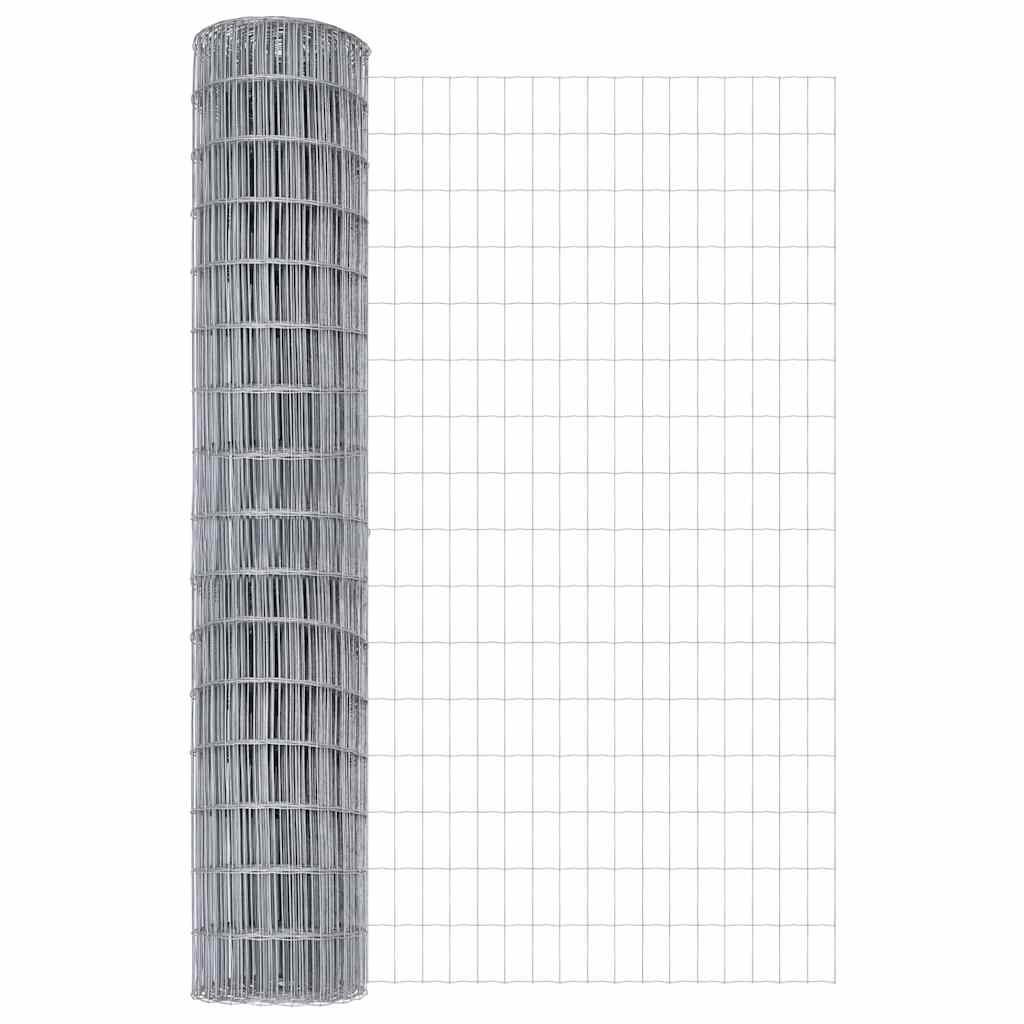 Hek met Paal Zilver 1,5 x 10 m Staal en PVC is nu te koop bij PeponiXL, paradijselijk wonen!