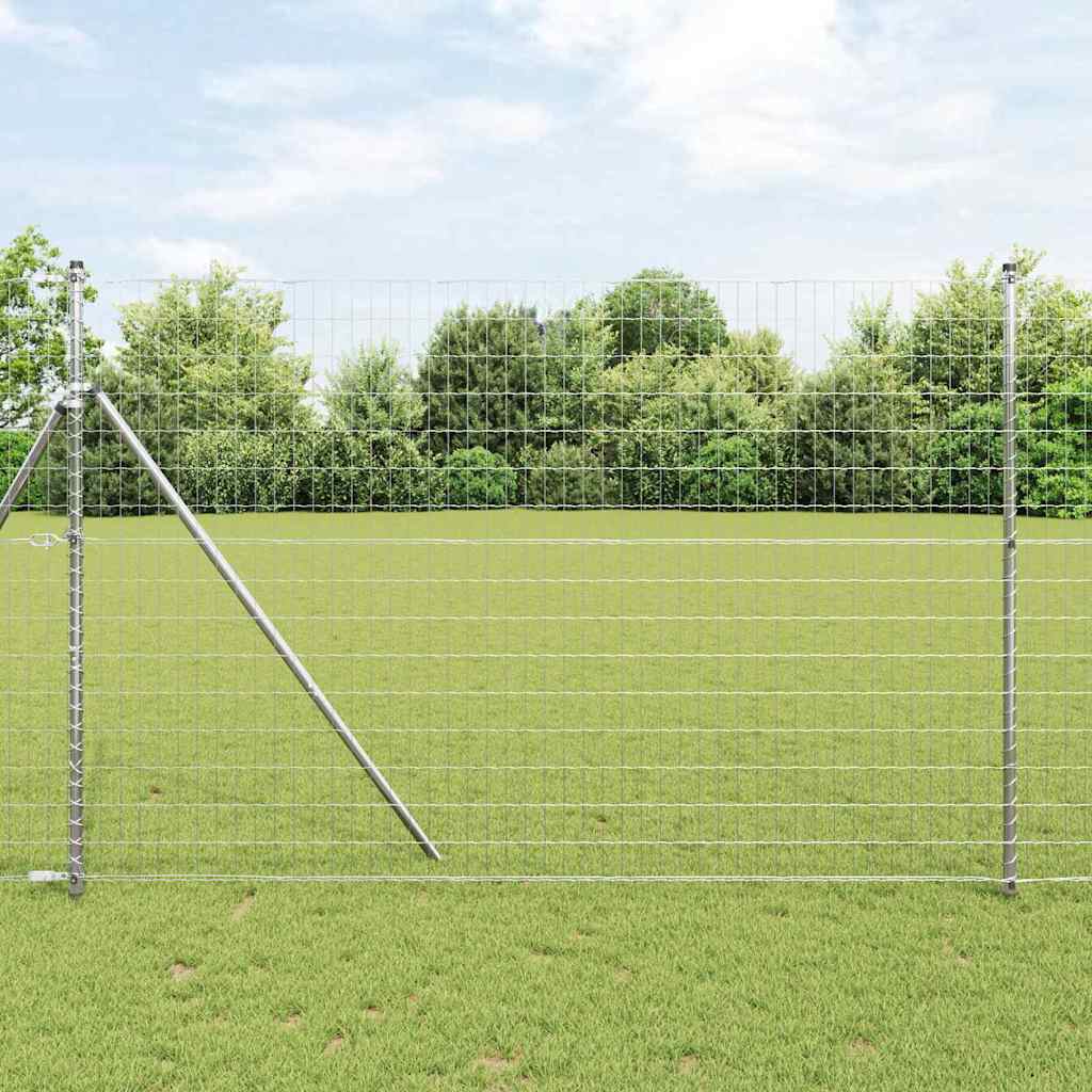 Hek met Paal Zilver 1,6 x 10 m Staal en PVC is nu te koop bij PeponiXL, paradijselijk wonen!