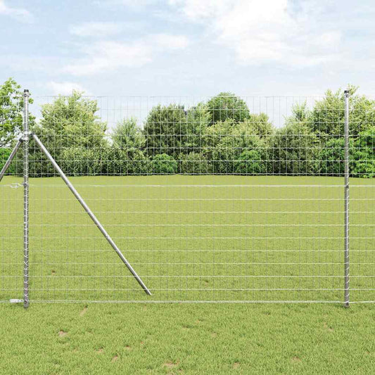 Hek met Paal Zilver 1,6 x 10 m Staal en PVC is nu te koop bij PeponiXL, paradijselijk wonen!