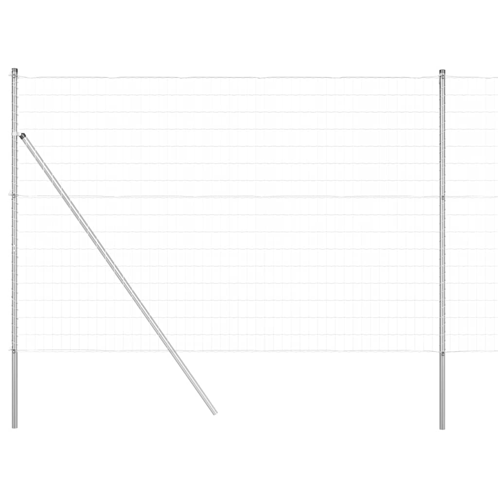 Hek met Paal Zilver 1,6 x 10 m Staal en PVC is nu te koop bij PeponiXL, paradijselijk wonen!