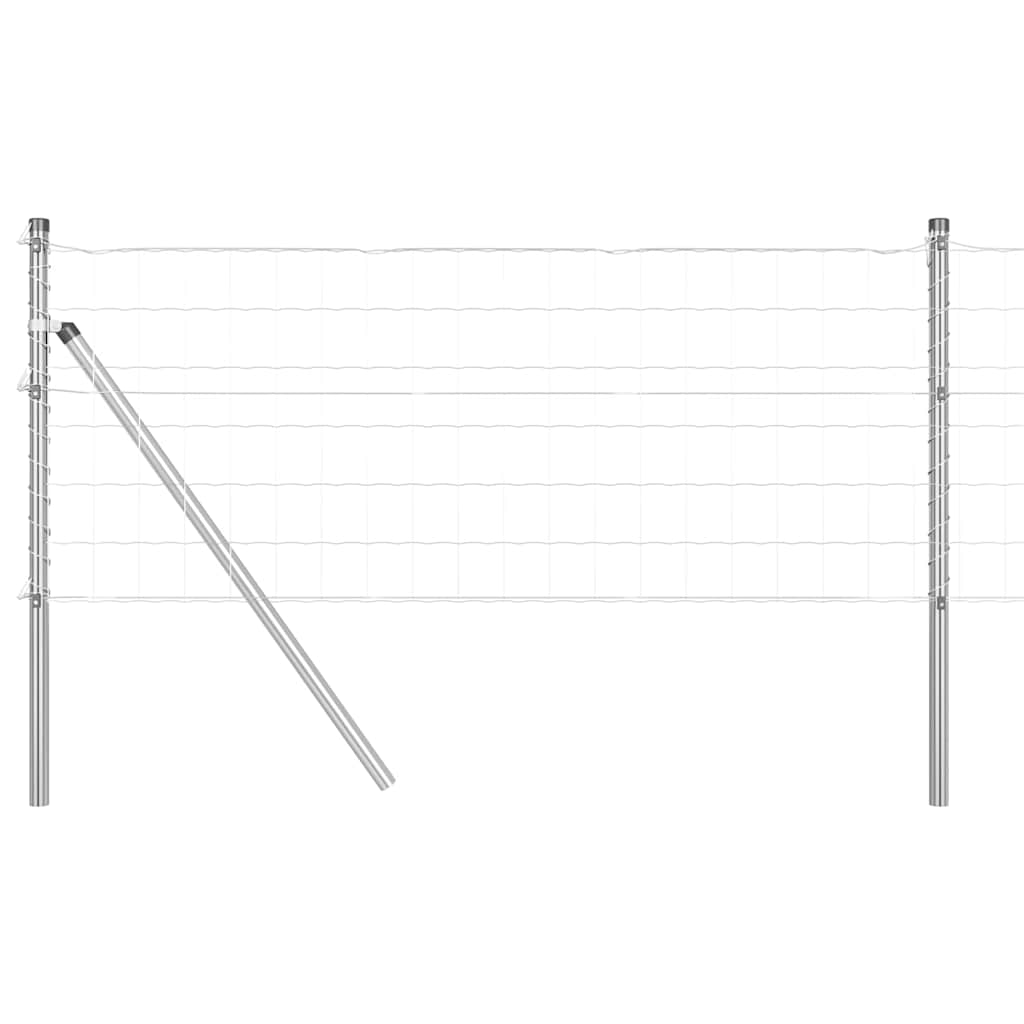 Hek met Paal Zilver 0,6 x 10 m Staal en PVC is nu te koop bij PeponiXL, paradijselijk wonen!