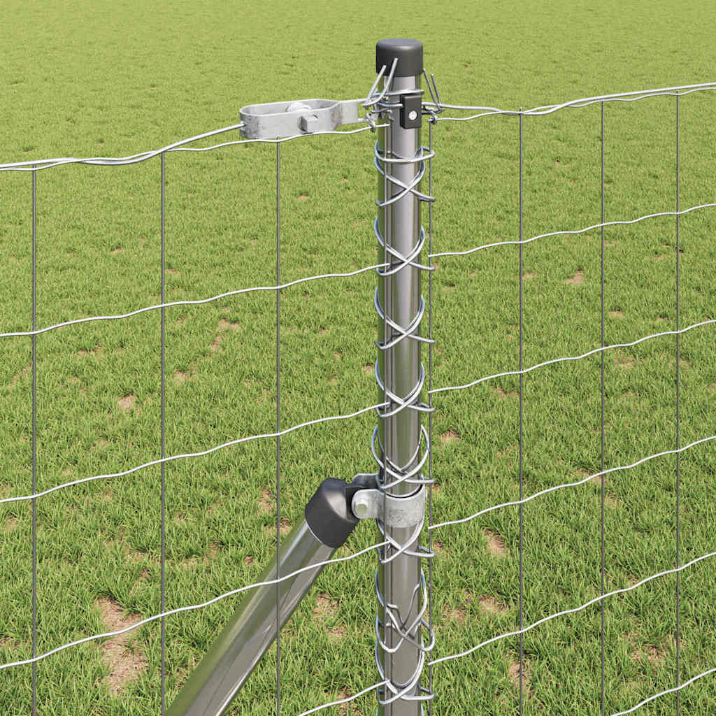 Hek met Paal Zilver 1,4 x 10 m Staal en PVC is nu te koop bij PeponiXL, paradijselijk wonen!