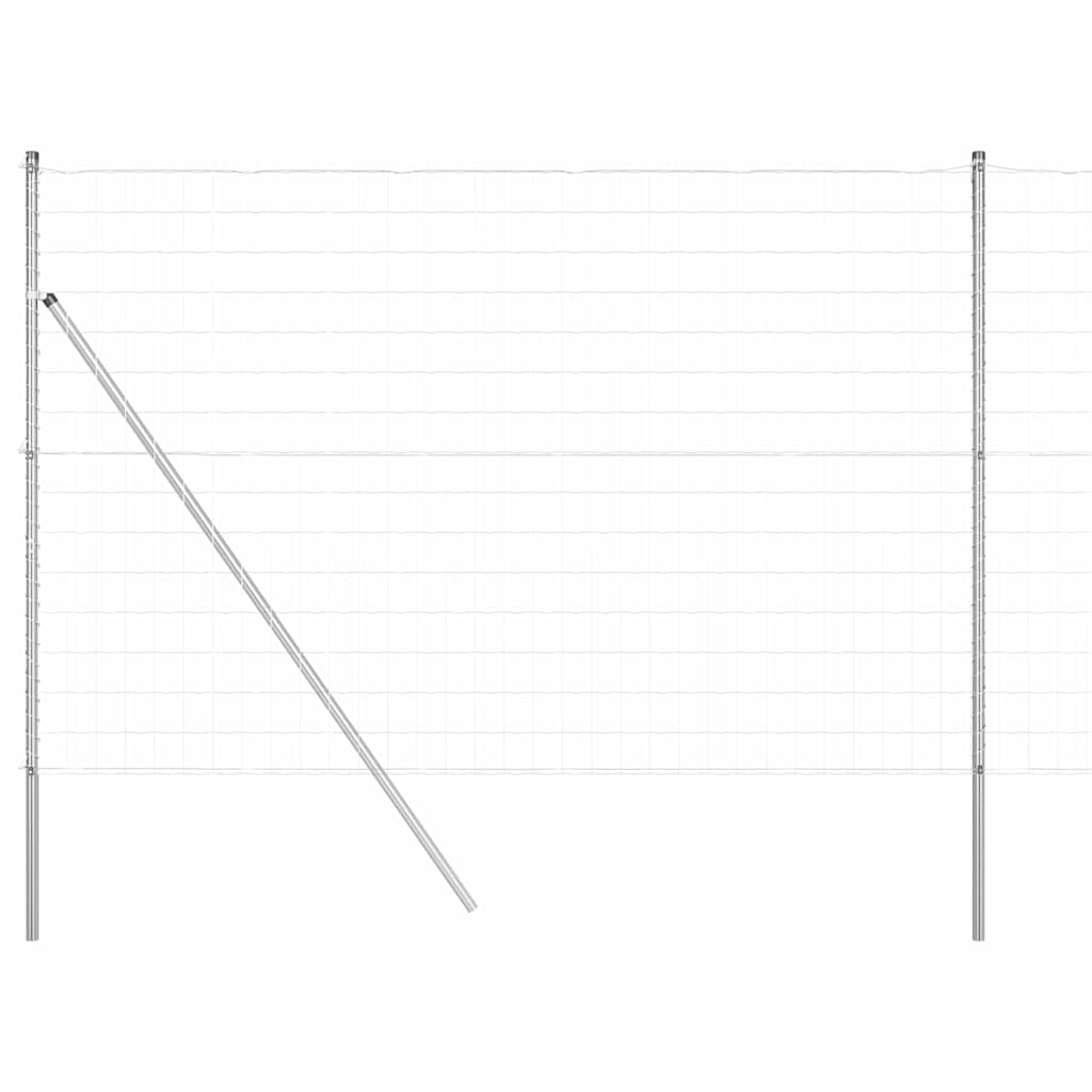 Hek met Paal Zilver 1,6 x 10 m Staal en PVC is nu te koop bij PeponiXL, paradijselijk wonen!