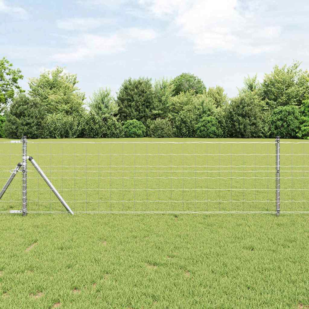 Hek met Paal Zilver 0,6 x 10 m Staal en PVC is nu te koop bij PeponiXL, paradijselijk wonen!