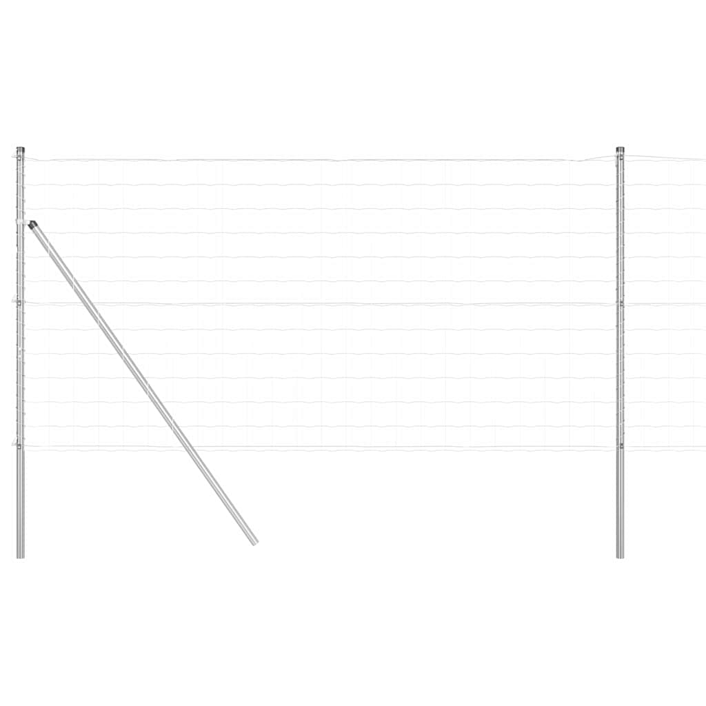 Hek met Paal Zilver 1 x 10 m Staal en PVC is nu te koop bij PeponiXL, paradijselijk wonen!