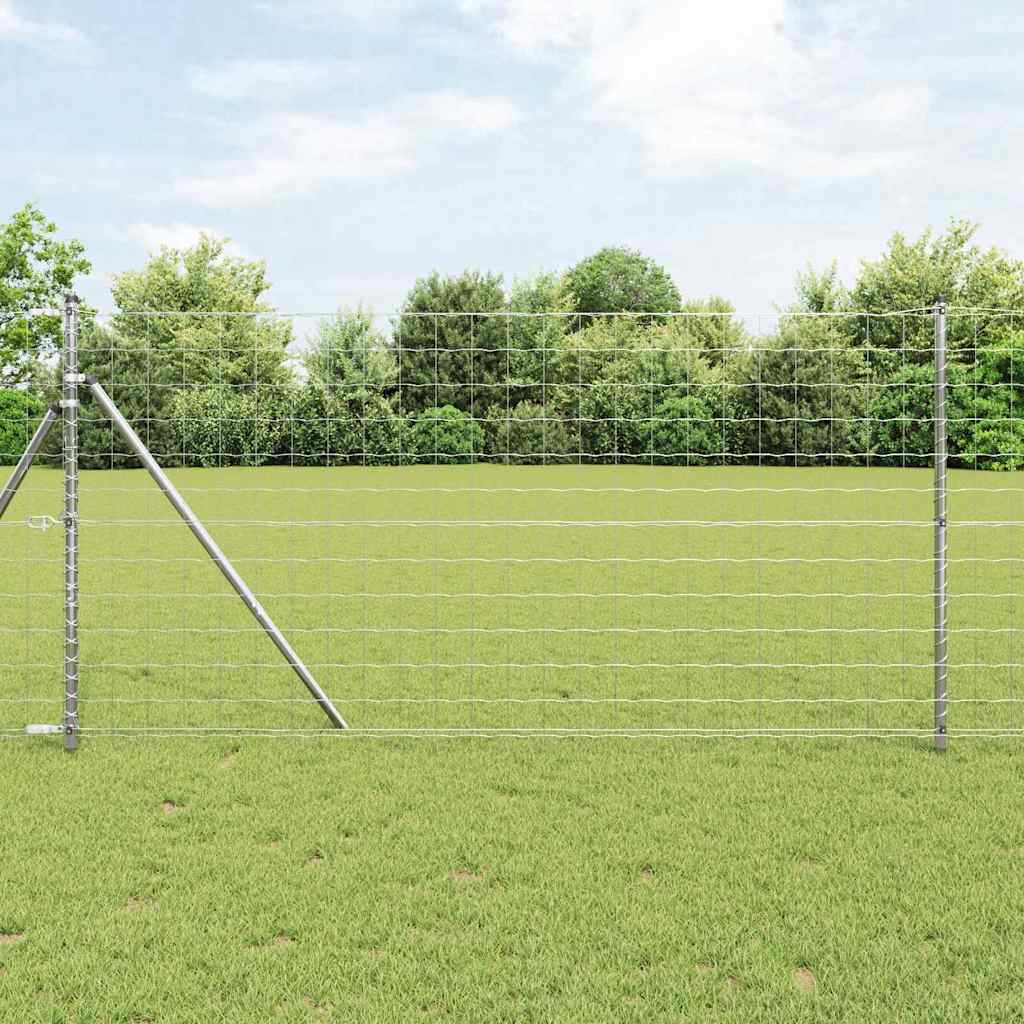 Hek met Paal Zilver 1,2 x 10 m Staal en PVC is nu te koop bij PeponiXL, paradijselijk wonen!