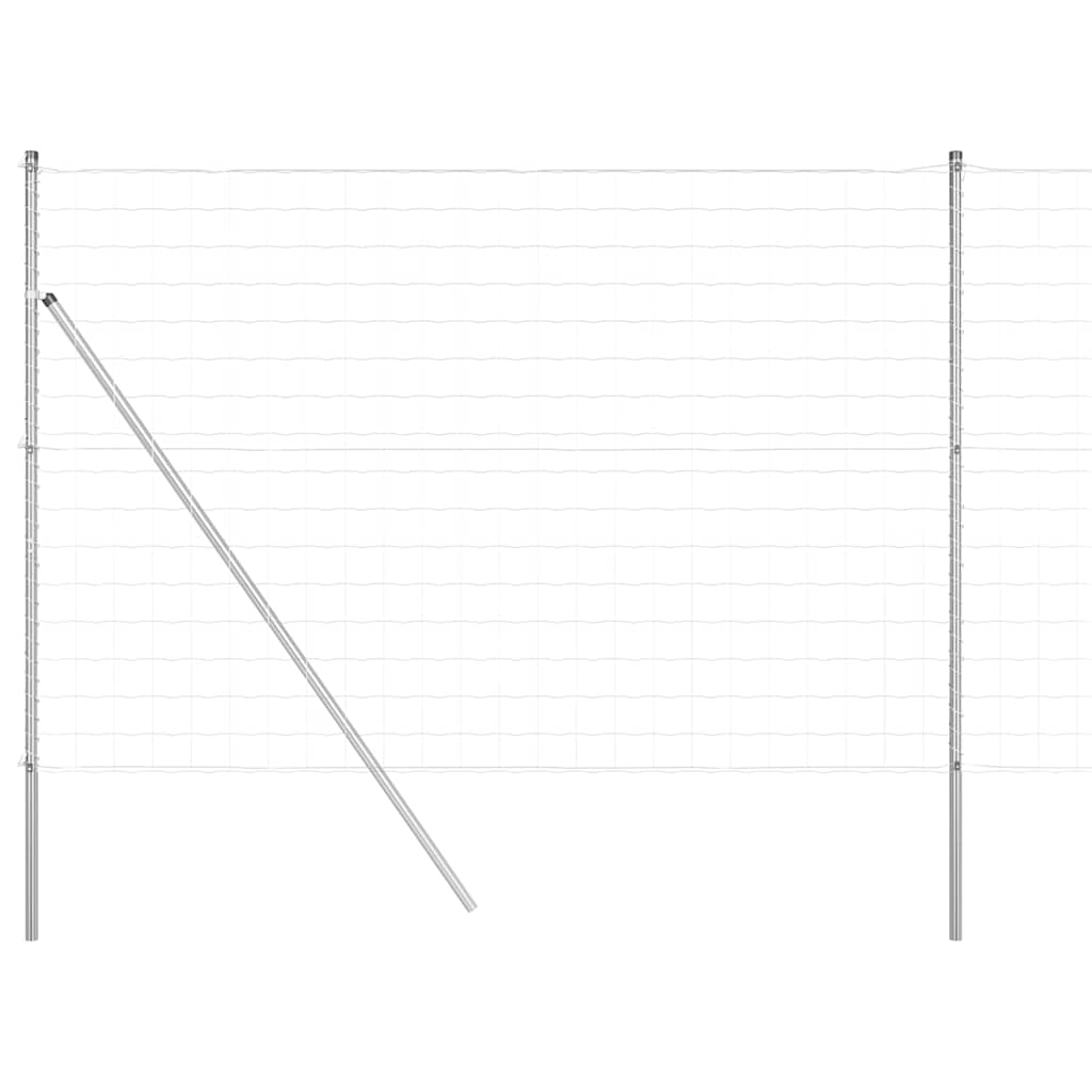 Hek met Paal Zilver 1,6 x 10 m Staal en PVC is nu te koop bij PeponiXL, paradijselijk wonen!