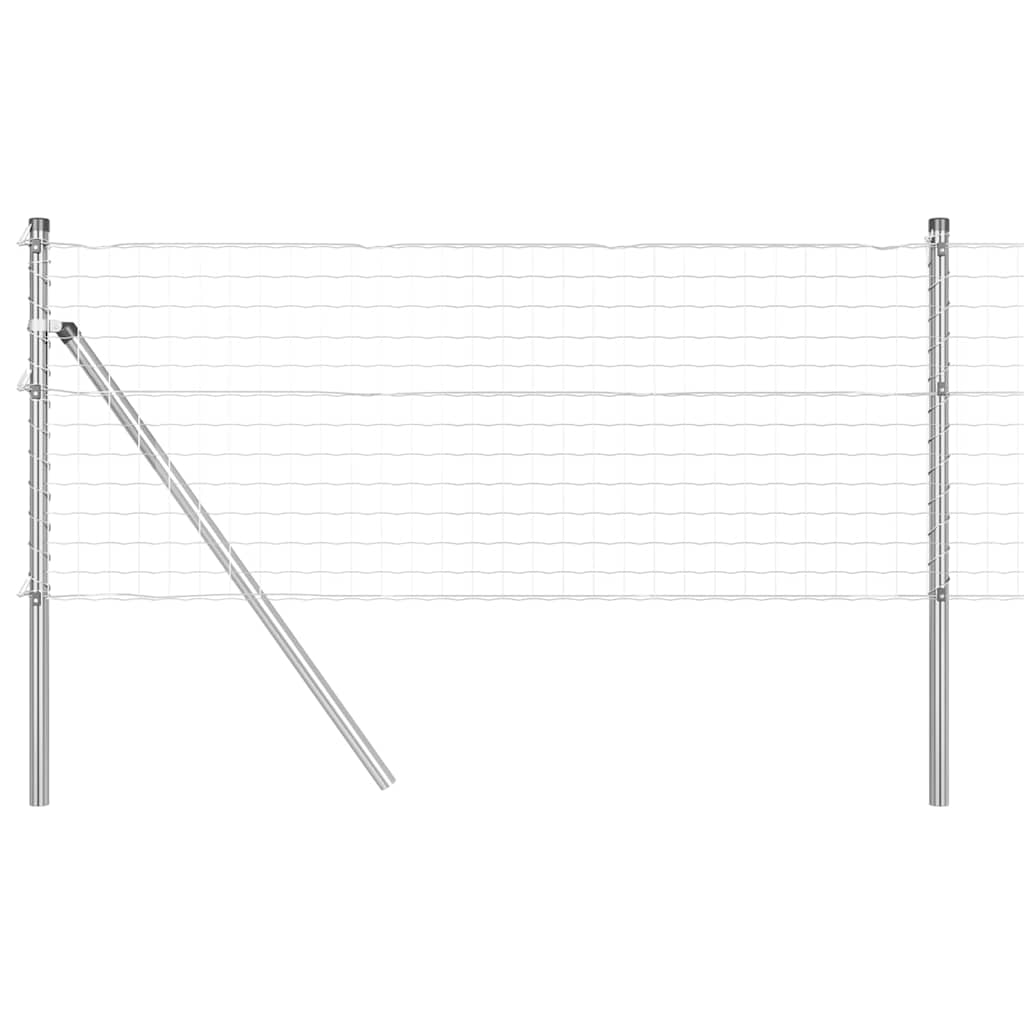 Hek met Paal Zilver 0,6 x 25 m Staal en PVC is nu te koop bij PeponiXL, paradijselijk wonen!