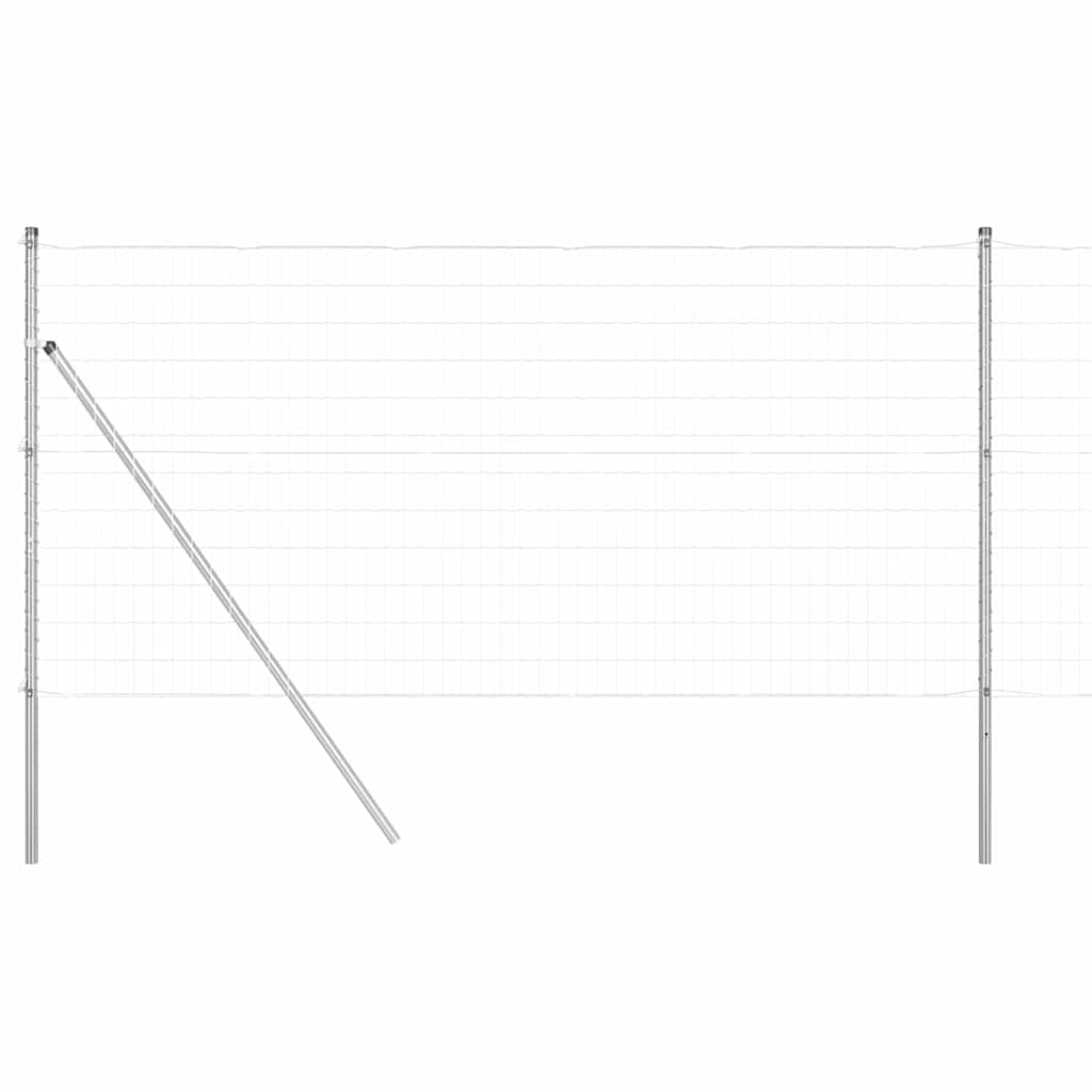 Hek met Paal Zilver 1,2 x 25 m Staal en PVC is nu te koop bij PeponiXL, paradijselijk wonen!
