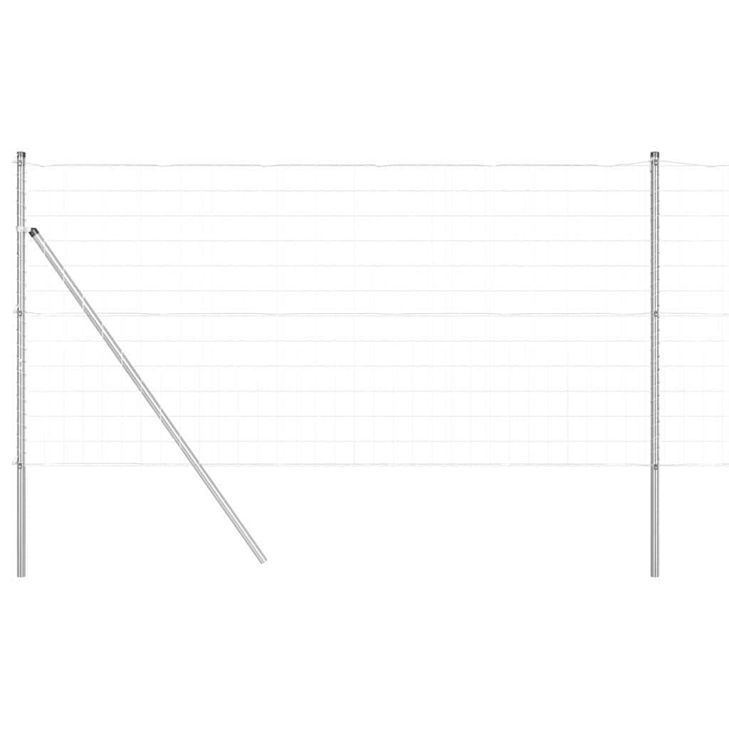 Hek met Paal Zilver 1 x 25 m Staal en PVC is nu te koop bij PeponiXL, paradijselijk wonen!