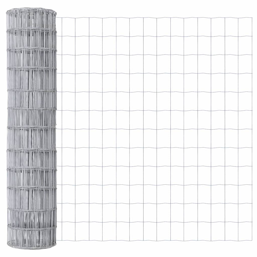 Hek met Paal Zilver 1,2 x 25 m Staal en PVC is nu te koop bij PeponiXL, paradijselijk wonen!