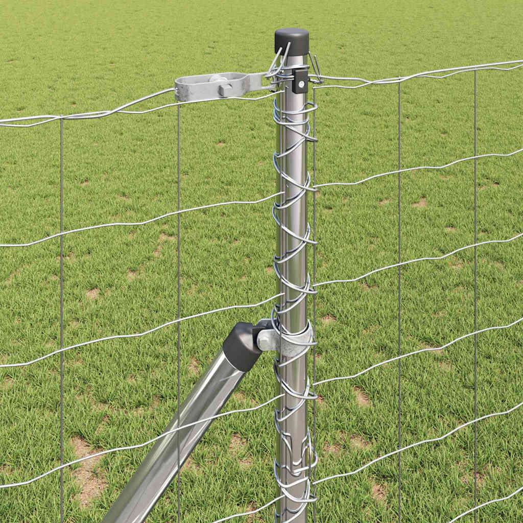 Hek met Paal Zilver 1 x 25 m Staal en PVC is nu te koop bij PeponiXL, paradijselijk wonen!