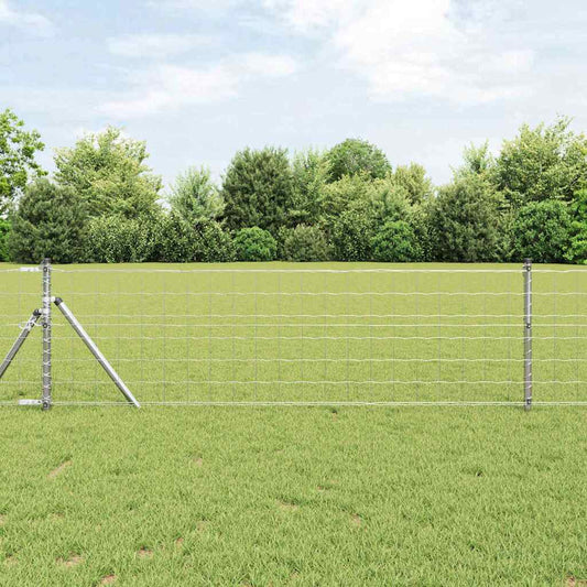 Hek met Paal Zilver 0,6 x 50 m Staal en PVC is nu te koop bij PeponiXL, paradijselijk wonen!