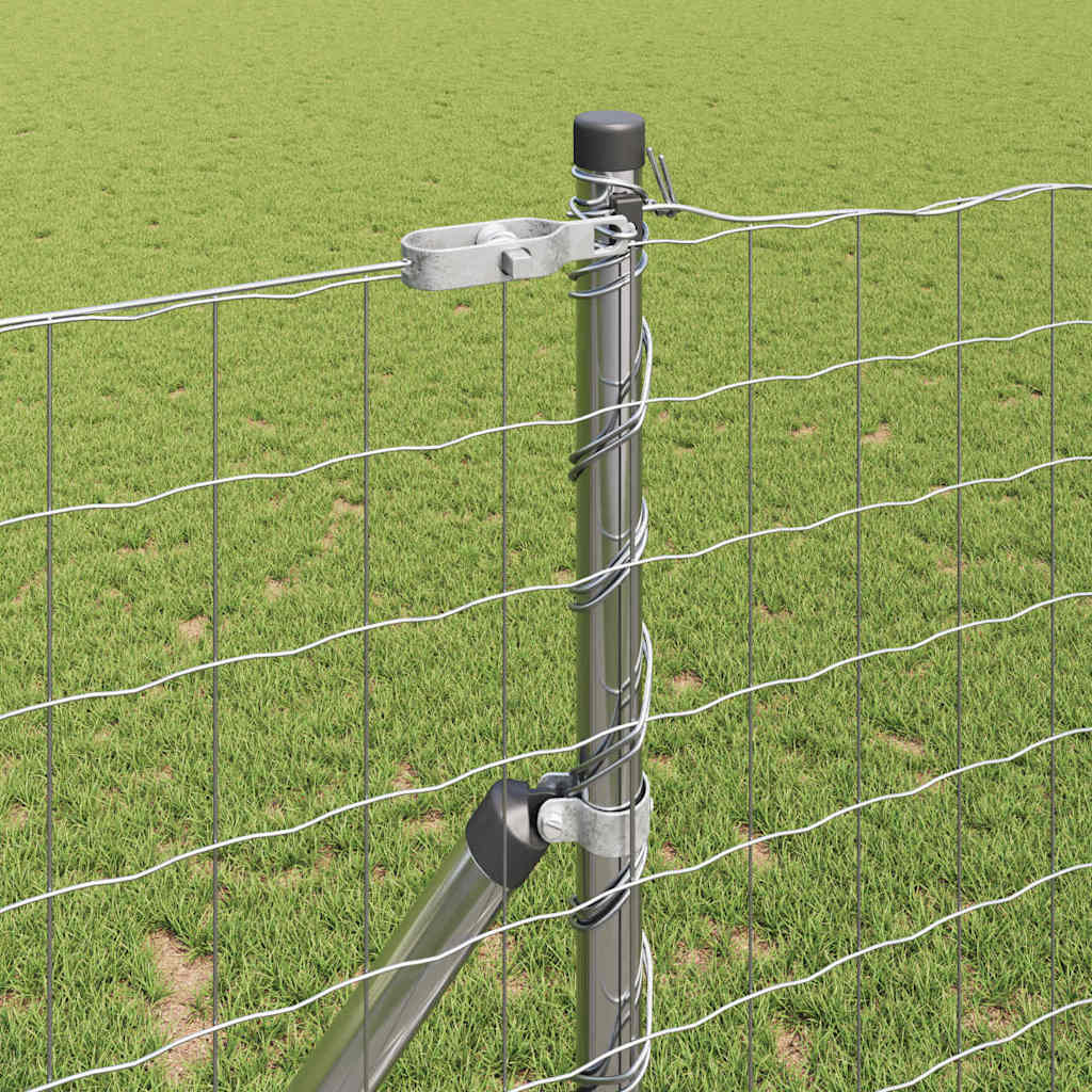 Hek met Paal Zilver 1,2 x 10 m Staal en PVC is nu te koop bij PeponiXL, paradijselijk wonen!