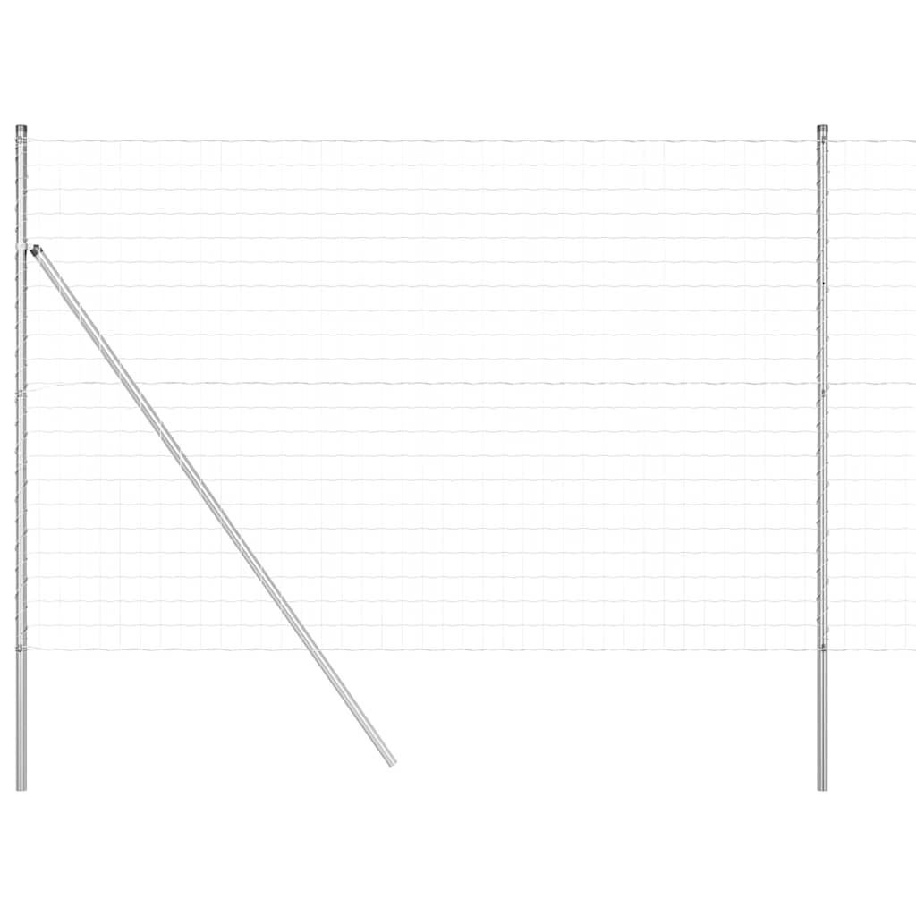 Hek met Paal Zilver 1,5 x 10 m Staal en PVC is nu te koop bij PeponiXL, paradijselijk wonen!