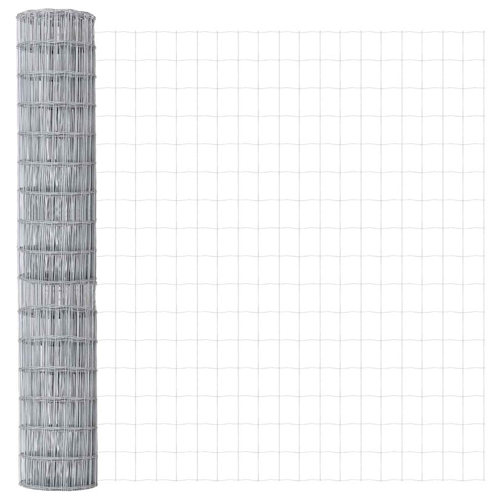 Hek met Paal Zilver 1,5 x 10 m Staal en PVC is nu te koop bij PeponiXL, paradijselijk wonen!