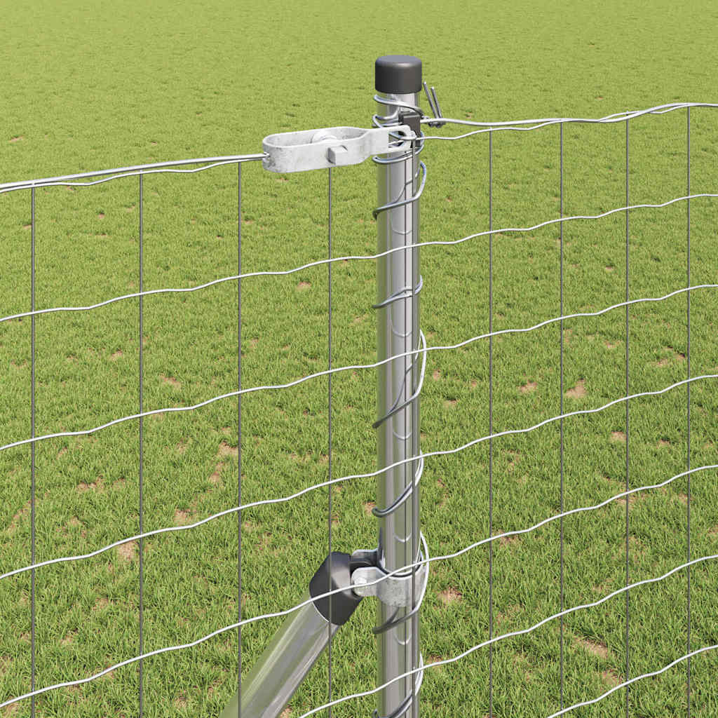 Hek met Paal Zilver 1,6 x 10 m Staal en PVC is nu te koop bij PeponiXL, paradijselijk wonen!