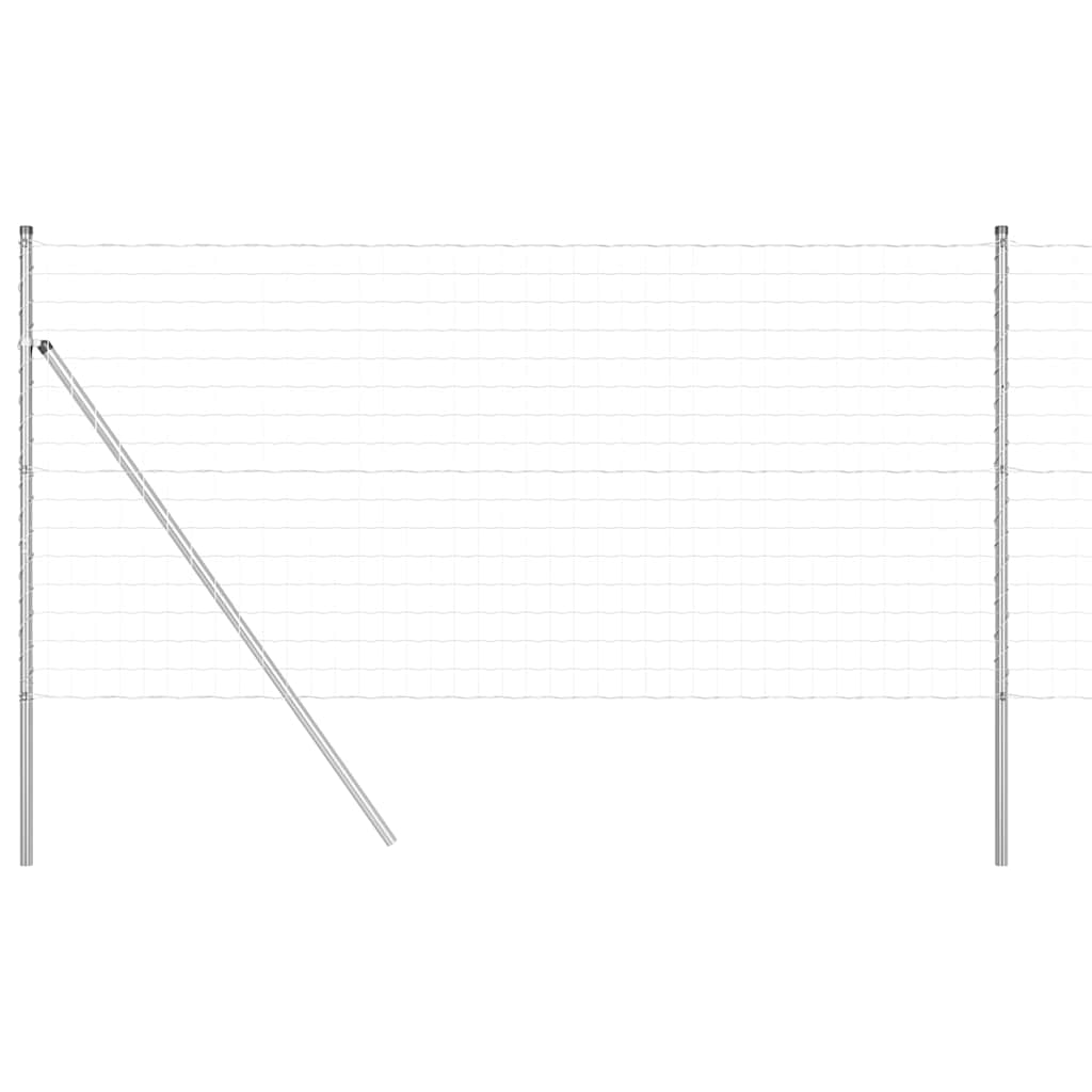 Hek met Paal Zilver 1,2 x 25 m Staal en PVC is nu te koop bij PeponiXL, paradijselijk wonen!