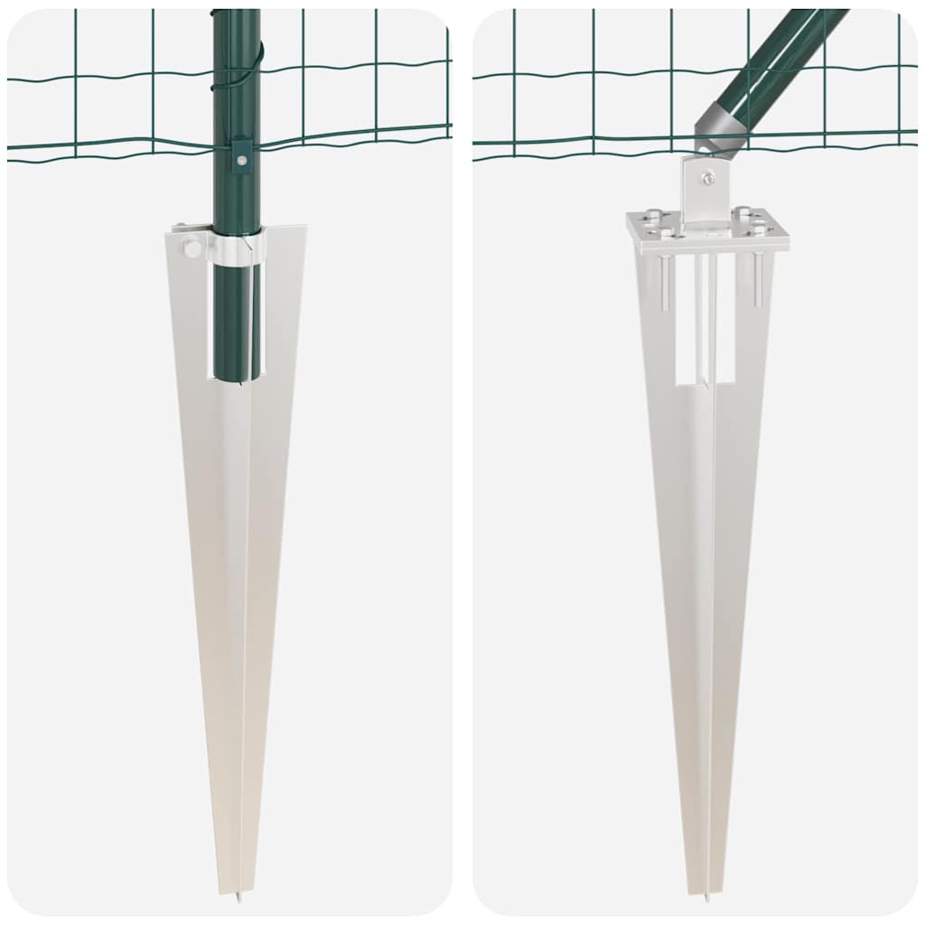 Hek met Paal Groen 1,6 x 10 m Staal en PVC is nu te koop bij PeponiXL, paradijselijk wonen!
