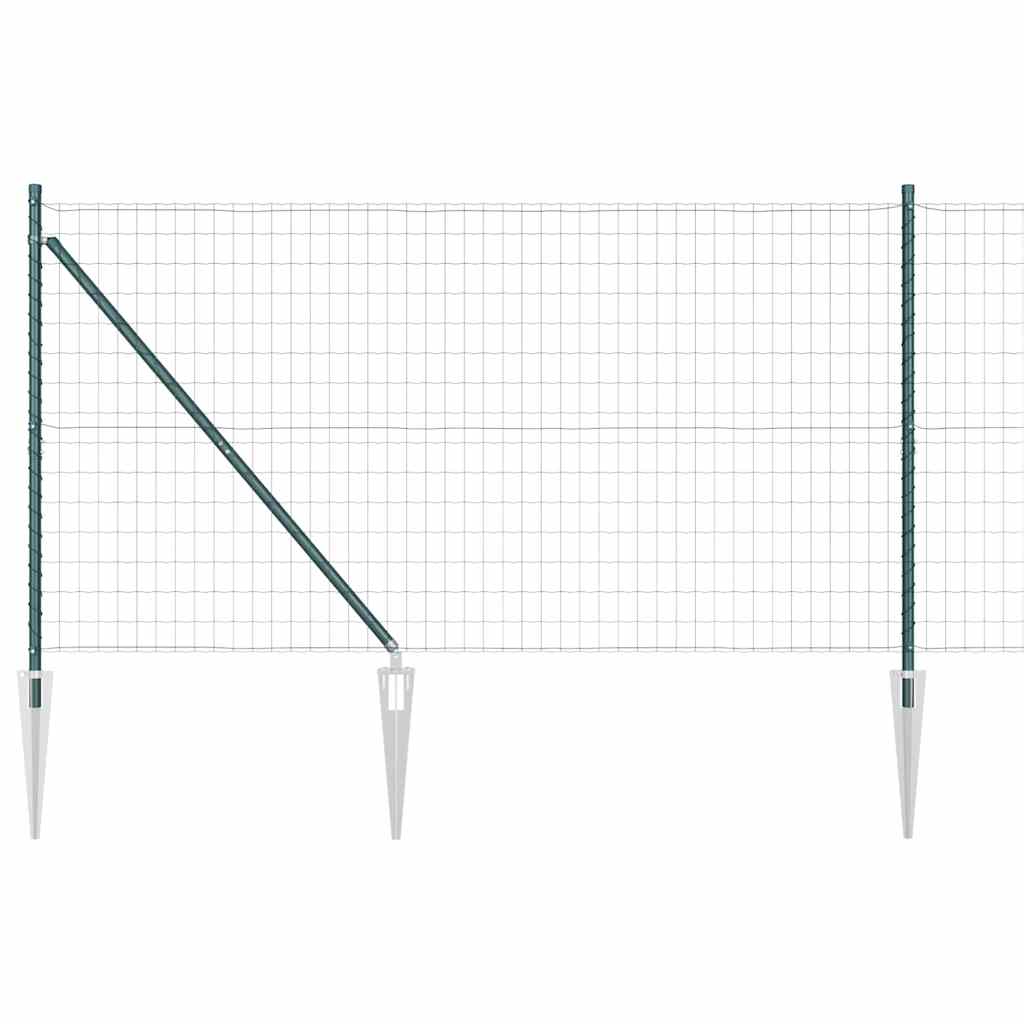 Hek met Paal Groen 1,2 x 10 m Staal en PVC is nu te koop bij PeponiXL, paradijselijk wonen!