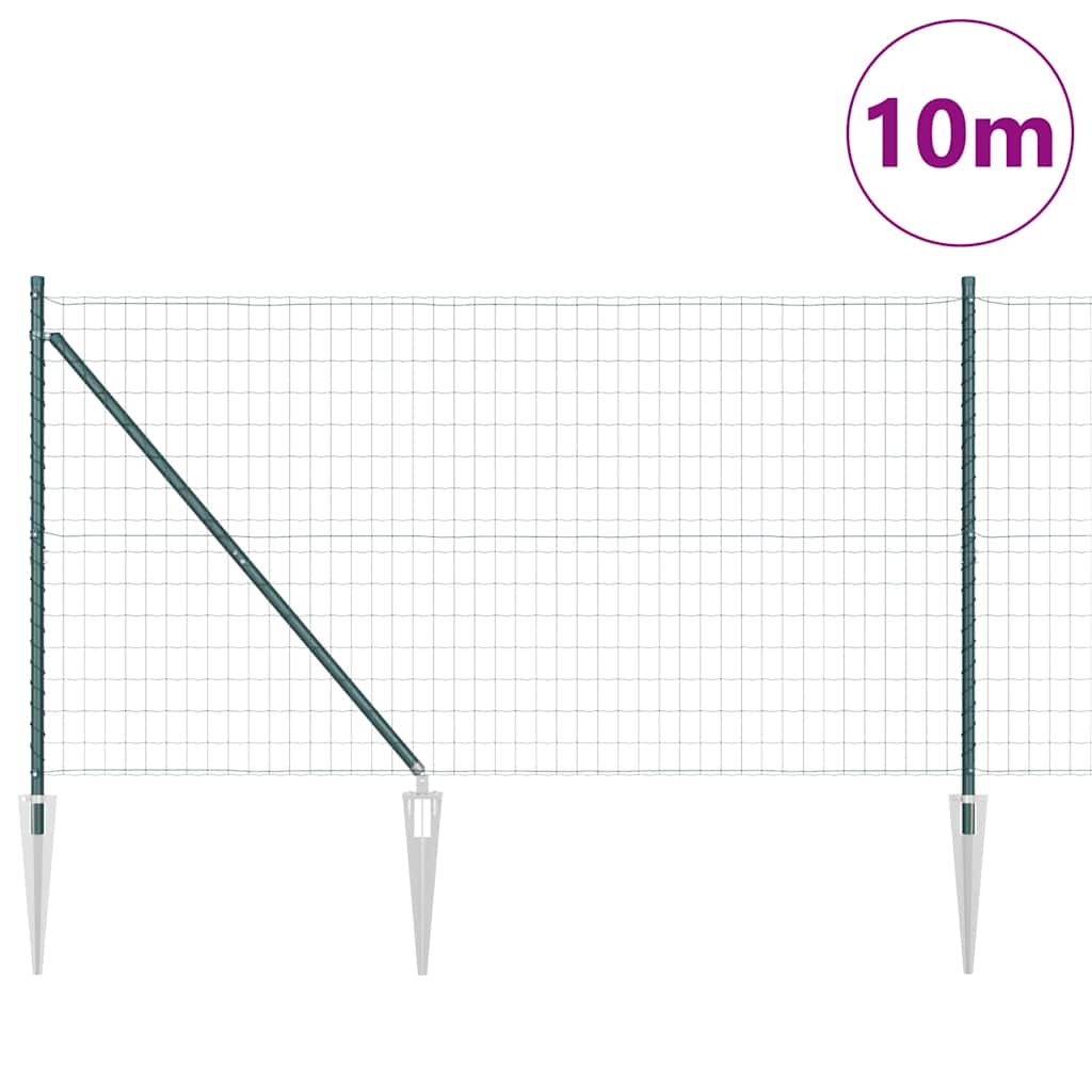 Hek met Paal Groen 1,2 x 10 m Staal en PVC is nu te koop bij PeponiXL, paradijselijk wonen!