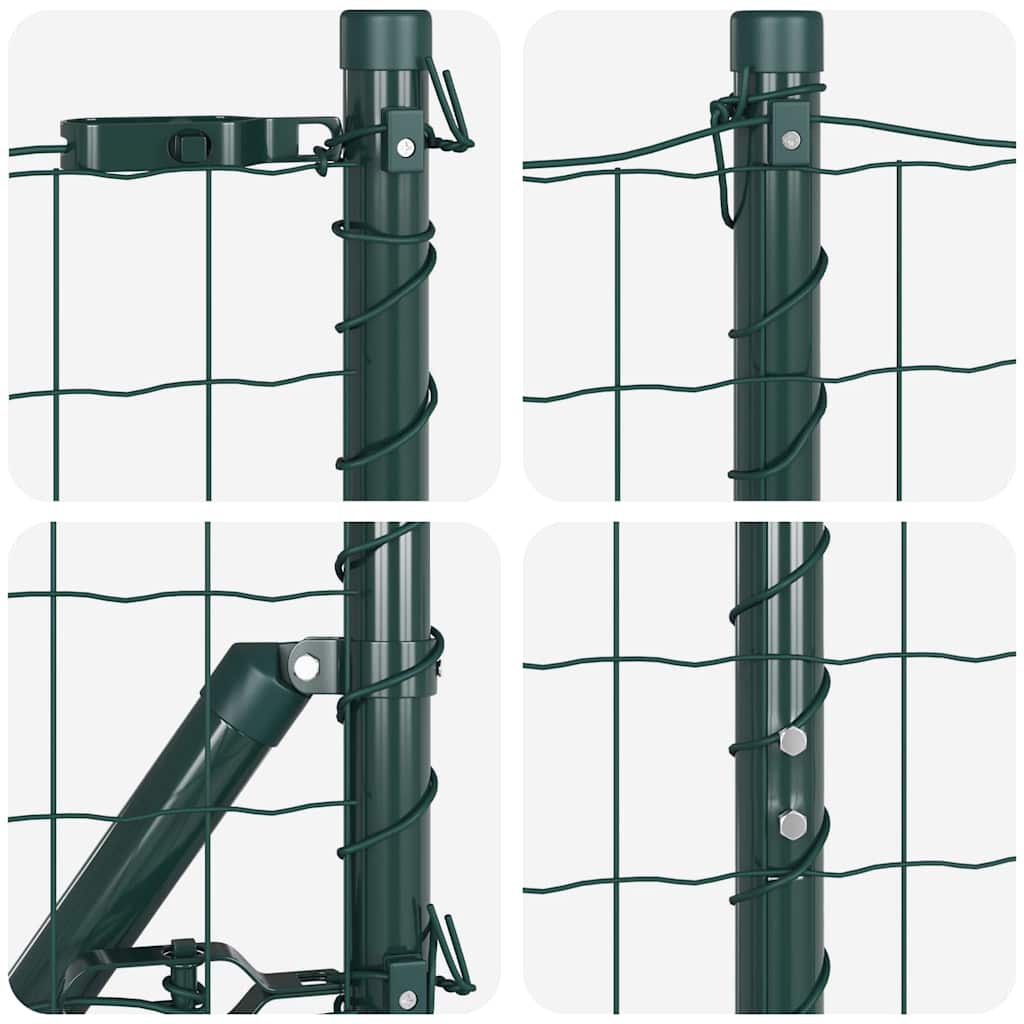 Hek met Paal Groen 1,4 x 10 m Staal en PVC is nu te koop bij PeponiXL, paradijselijk wonen!