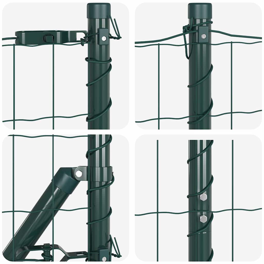Hek met Paal Groen 1,4 x 10 m Staal en PVC is nu te koop bij PeponiXL, paradijselijk wonen!
