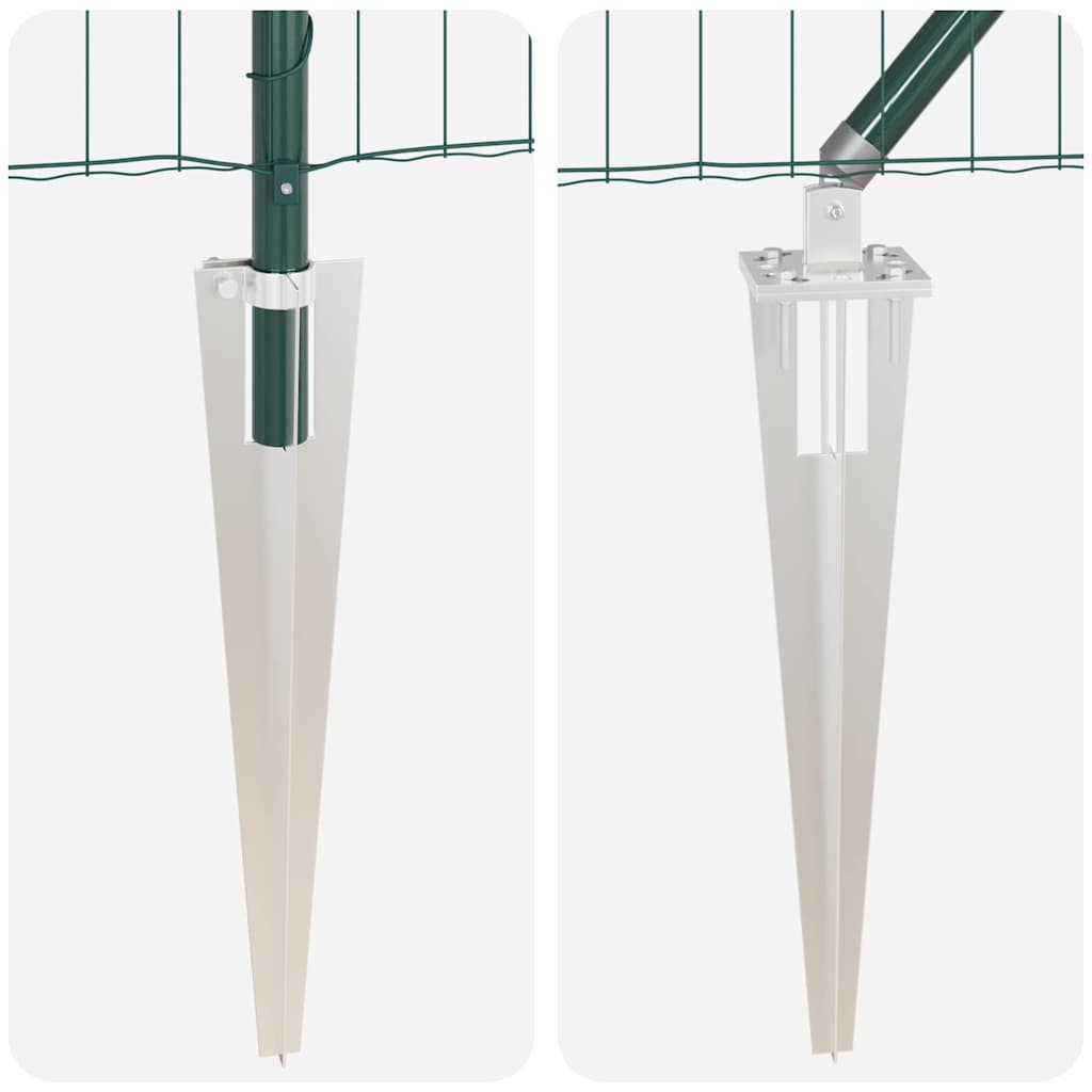 Hek met Paal Groen 1,4 x 10 m Staal en PVC is nu te koop bij PeponiXL, paradijselijk wonen!