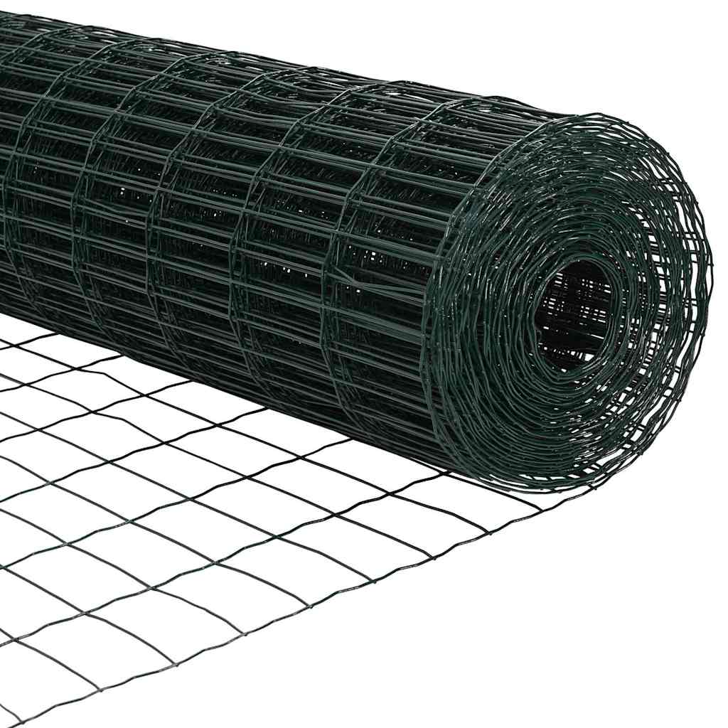 Hek met Paal Groen 1,6 x 10 m Staal en PVC is nu te koop bij PeponiXL, paradijselijk wonen!
