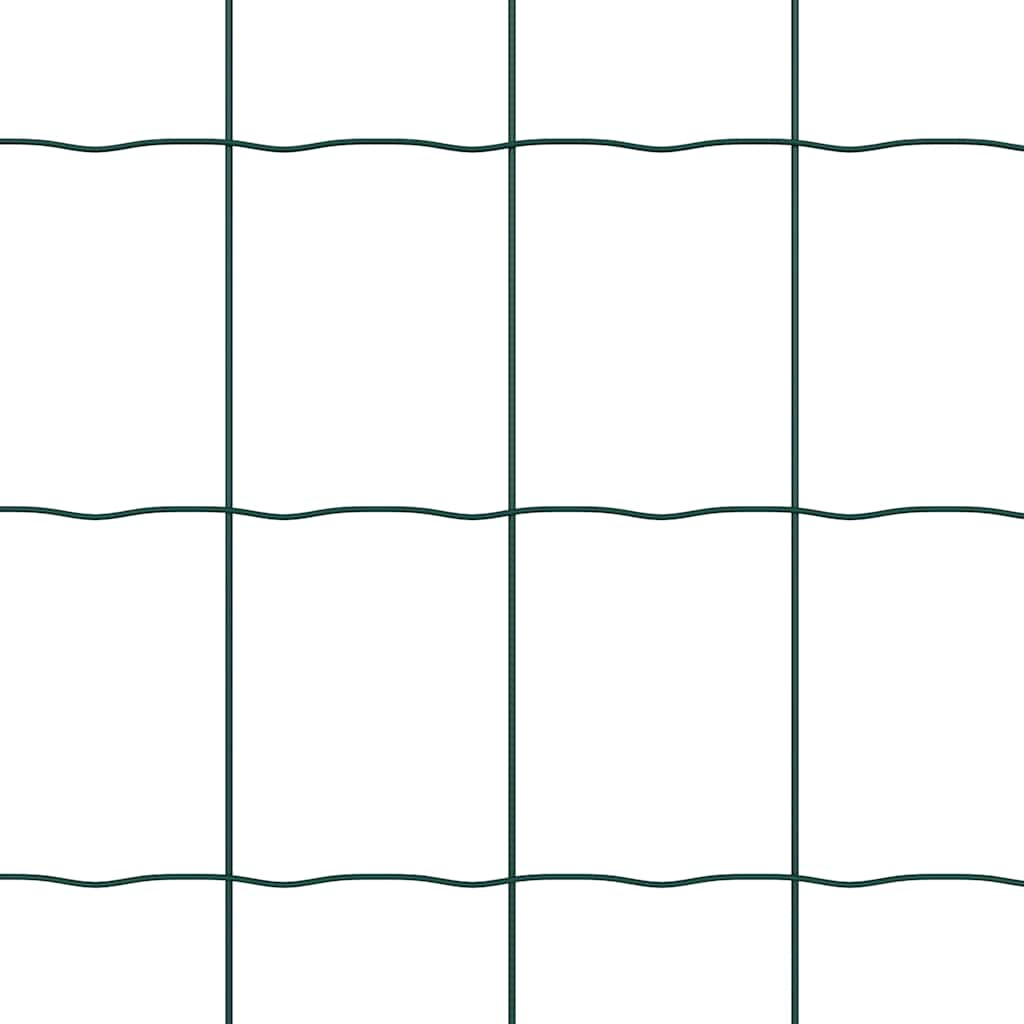 Hek met Paal Groen 1 x 10 m Staal en PVC is nu te koop bij PeponiXL, paradijselijk wonen!