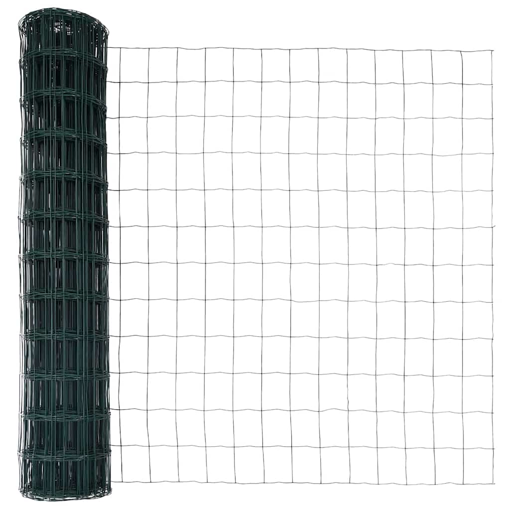 Hek met Paal Groen 1,4 x 10 m Staal en PVC is nu te koop bij PeponiXL, paradijselijk wonen!