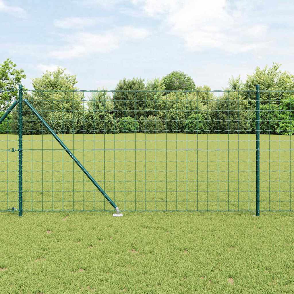 Hek met Paal Groen 1,4 x 10 m Staal en PVC is nu te koop bij PeponiXL, paradijselijk wonen!