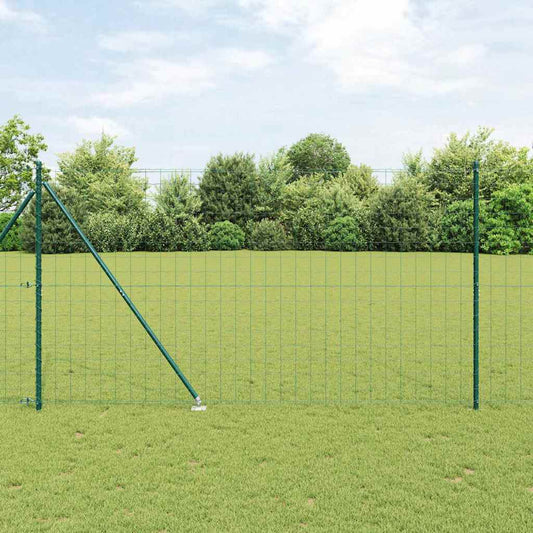 Hek met Paal Groen 1,6 x 10 m Staal en PVC is nu te koop bij PeponiXL, paradijselijk wonen!