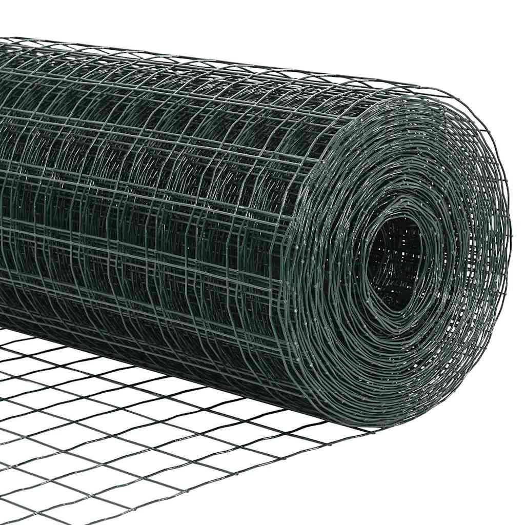 Hek met Paal Groen 1,2 x 25 m Staal en PVC is nu te koop bij PeponiXL, paradijselijk wonen!