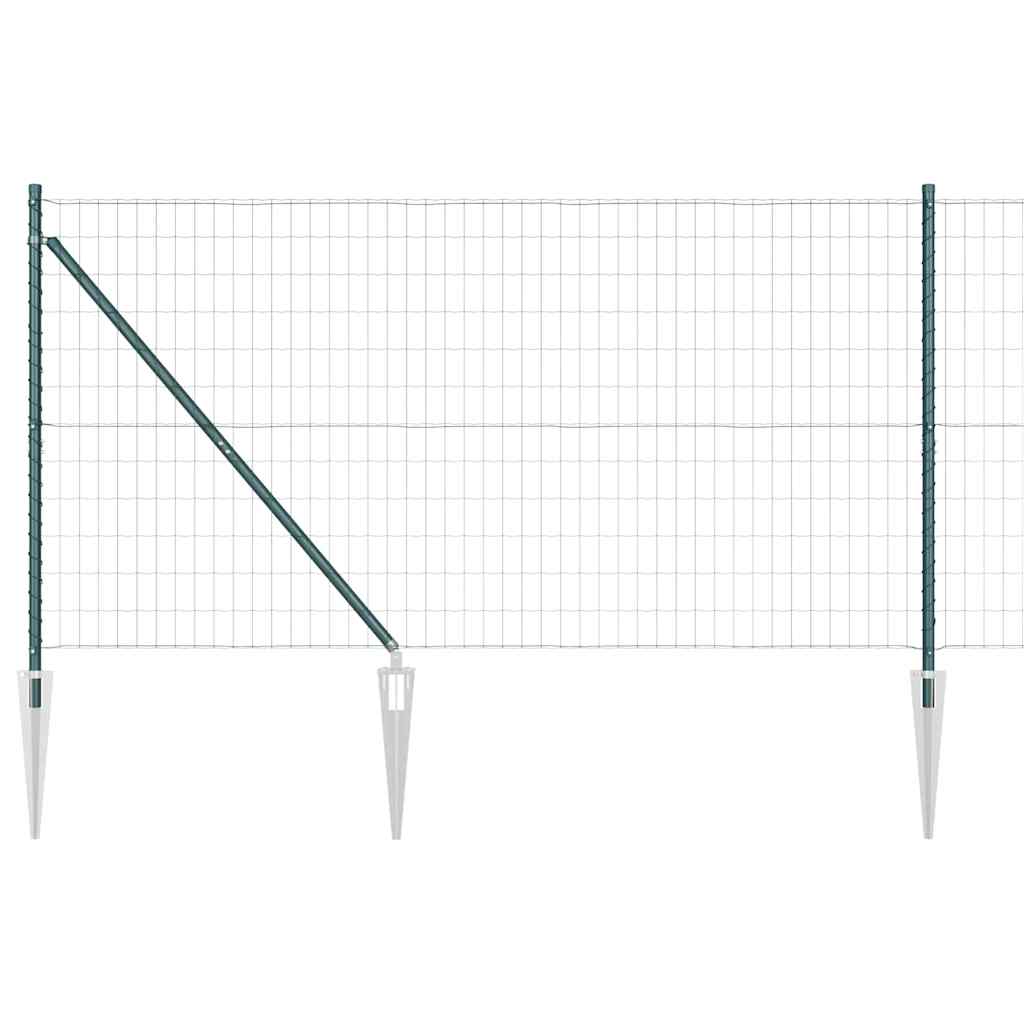 Hek met Paal Groen 1,2 x 25 m Staal en PVC is nu te koop bij PeponiXL, paradijselijk wonen!