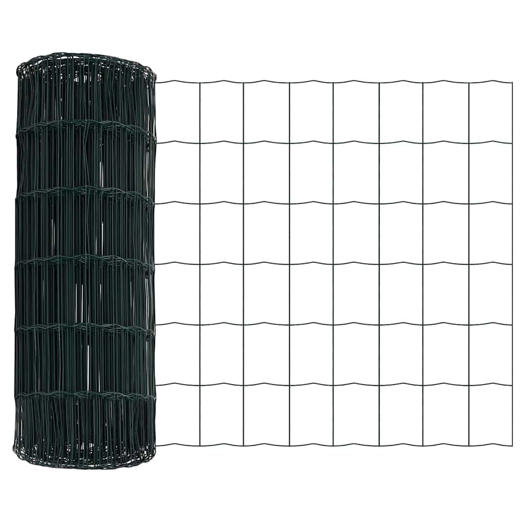Hek met Paal Groen 0,8 x 25 m Staal en PVC is nu te koop bij PeponiXL, paradijselijk wonen!