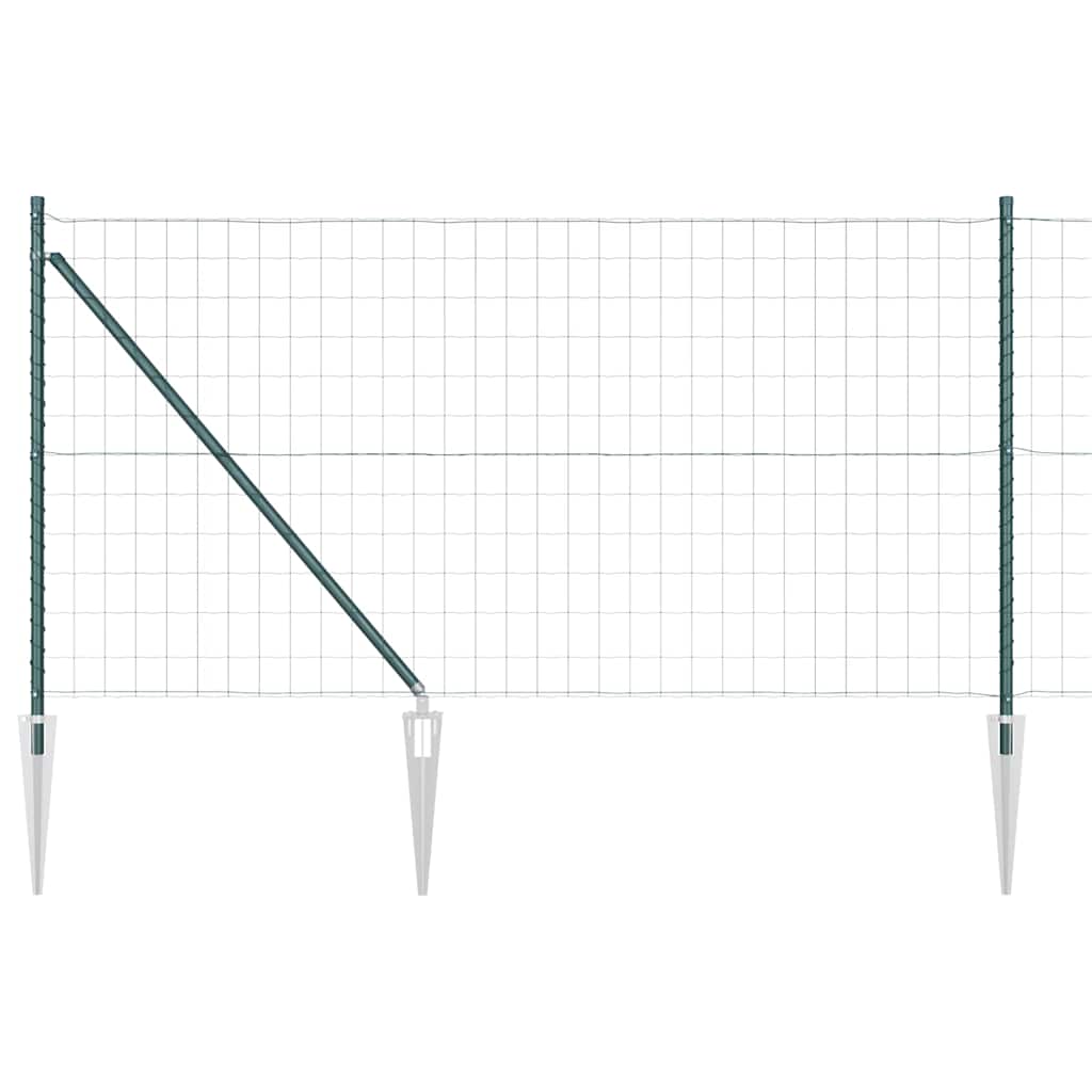 Hek met Paal Groen 1 x 25 m Staal en PVC is nu te koop bij PeponiXL, paradijselijk wonen!