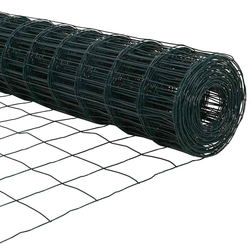 Hek met Paal Groen 0,6 x 25 m Staal en PVC is nu te koop bij PeponiXL, paradijselijk wonen!