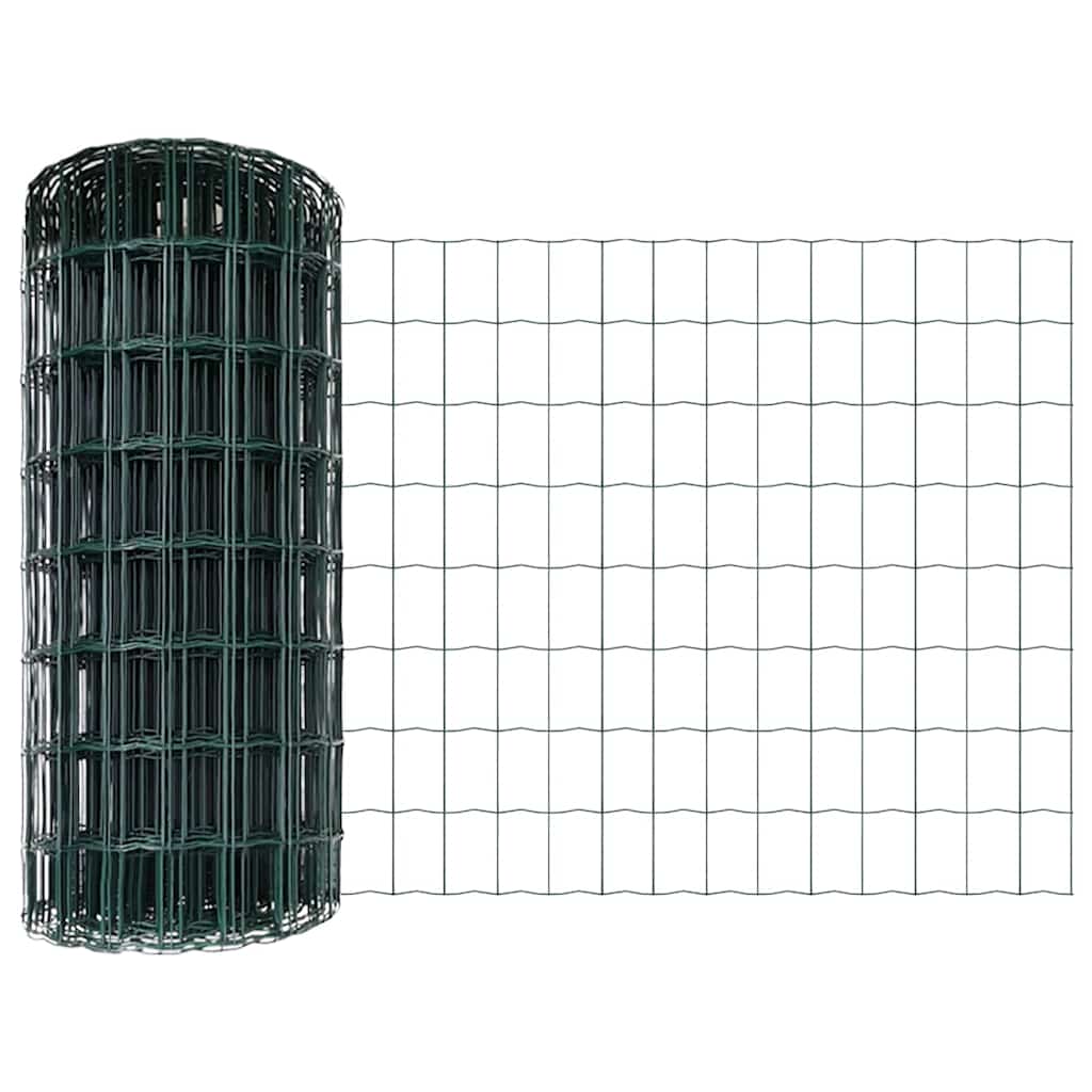 Hek met Paal Groen 0,6 x 50 m Staal en PVC is nu te koop bij PeponiXL, paradijselijk wonen!