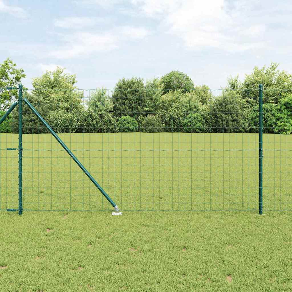 Hek met Paal Groen 1,4 x 10 m Staal en PVC is nu te koop bij PeponiXL, paradijselijk wonen!