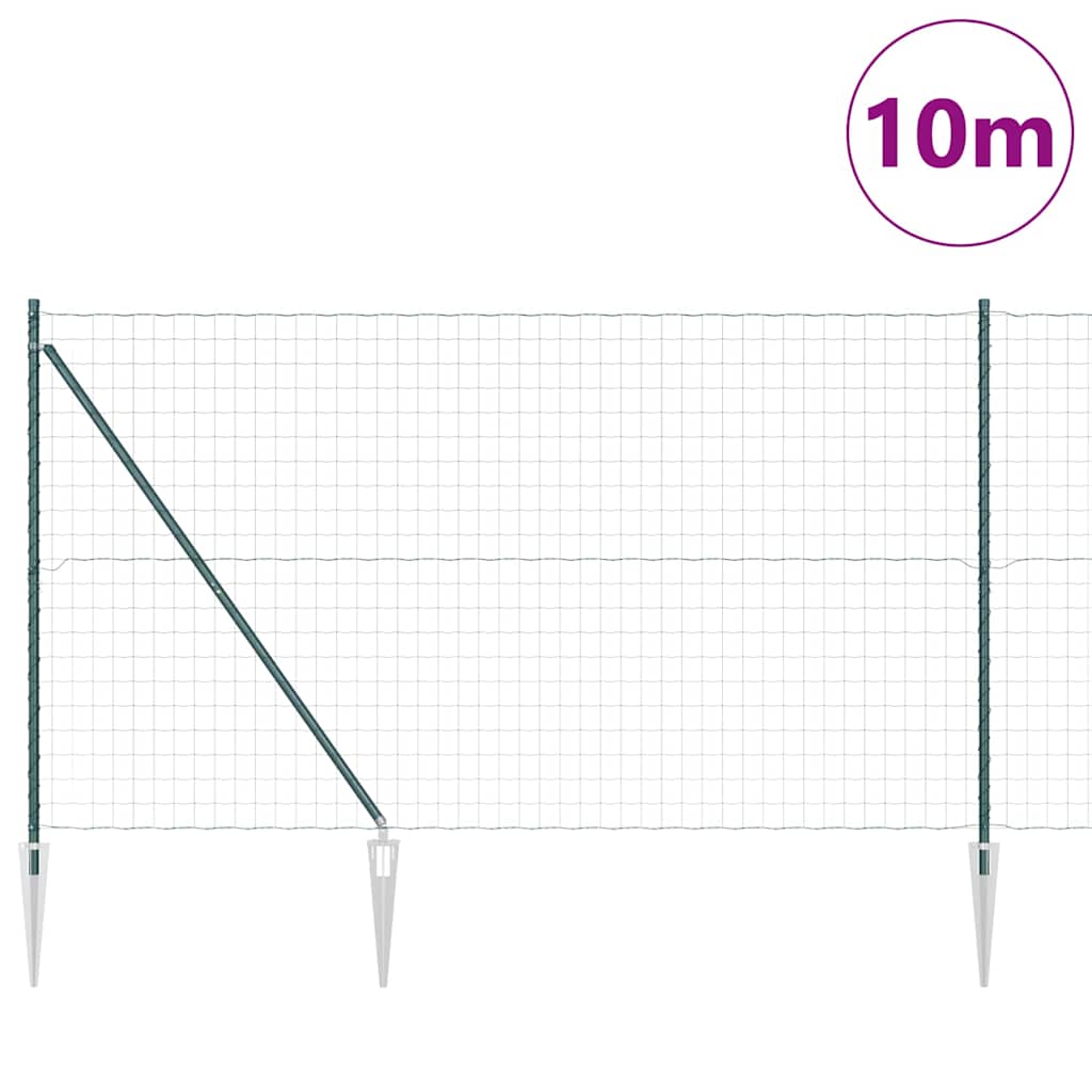 Hek met Paal Groen 1,5 x 10 m Staal is nu te koop bij PeponiXL, paradijselijk wonen!