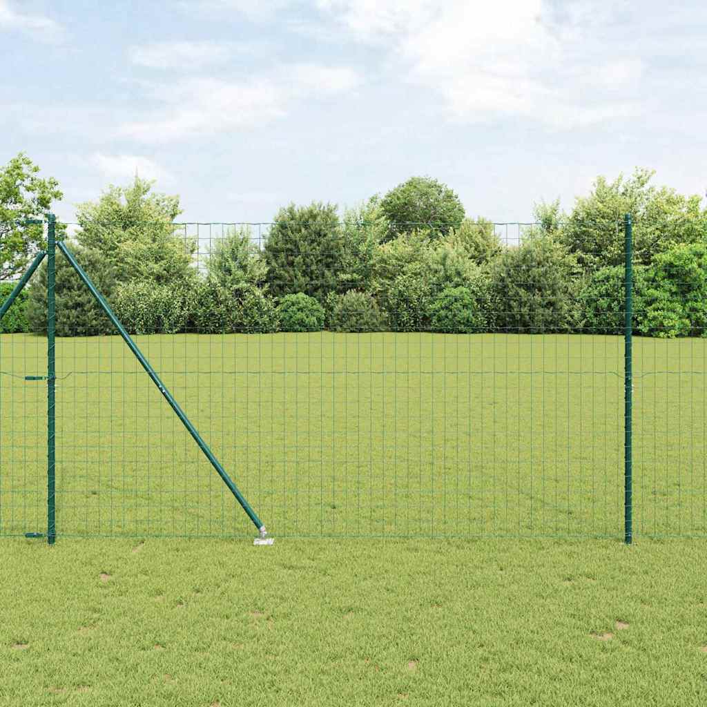 Hek met Paal Groen 1,6 x 10 m Staal en PVC is nu te koop bij PeponiXL, paradijselijk wonen!