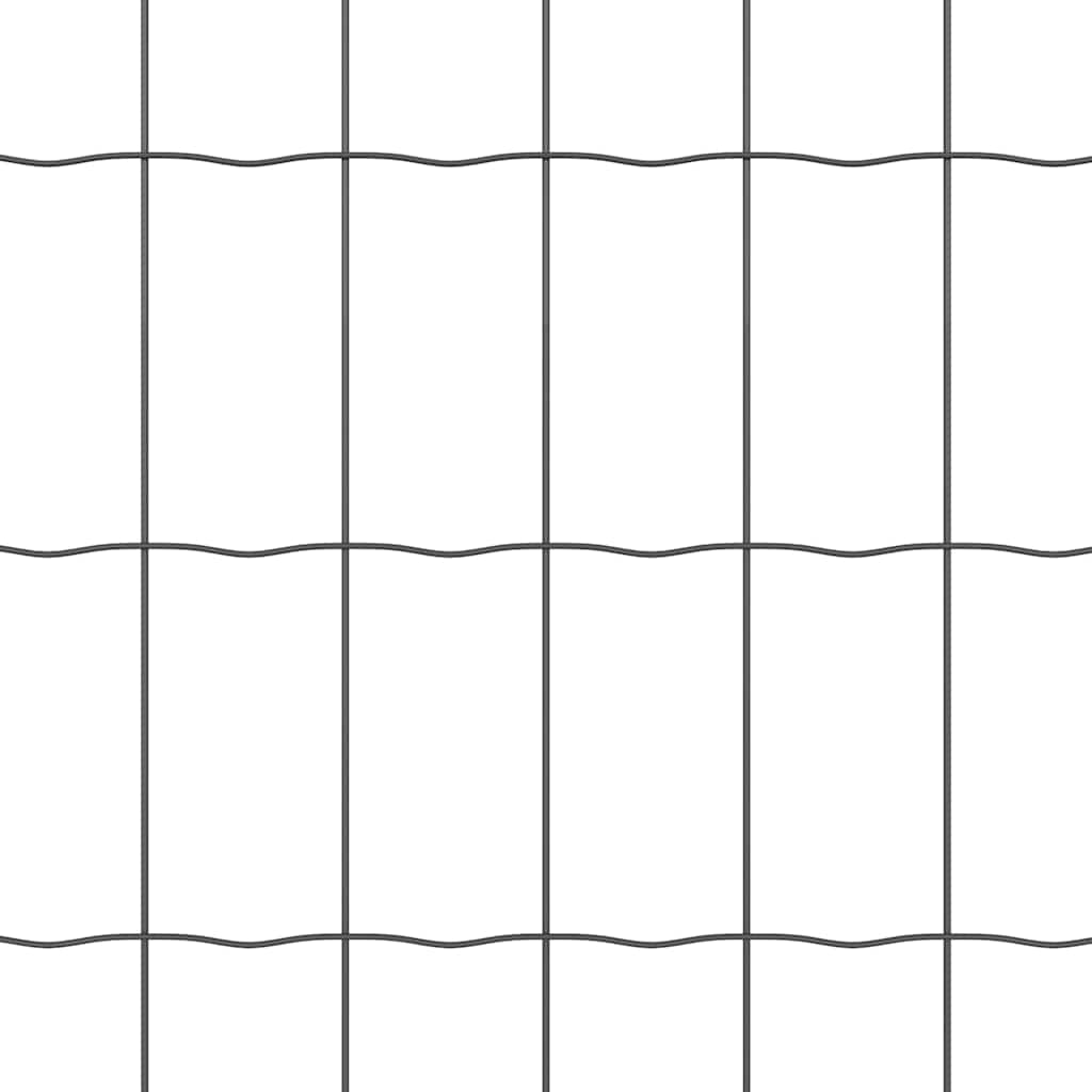 Hek met Paal Grijs 1,6 x 10 m Staal en PVC is nu te koop bij PeponiXL, paradijselijk wonen!