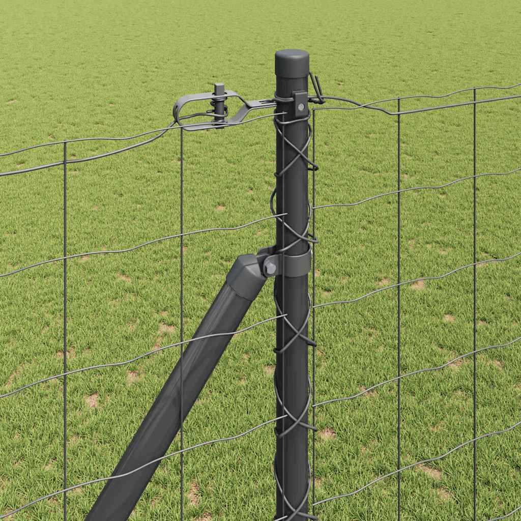 Hek met Paal Grijs 1,5 x 10 m Staal is nu te koop bij PeponiXL, paradijselijk wonen!