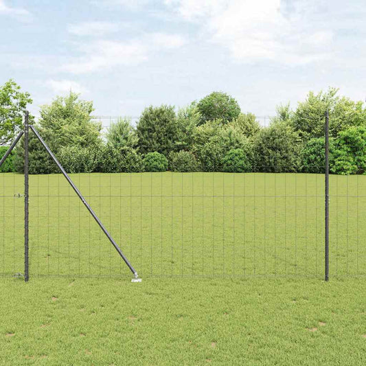 Hek met Paal Grijs 1,5 x 10 m Staal is nu te koop bij PeponiXL, paradijselijk wonen!