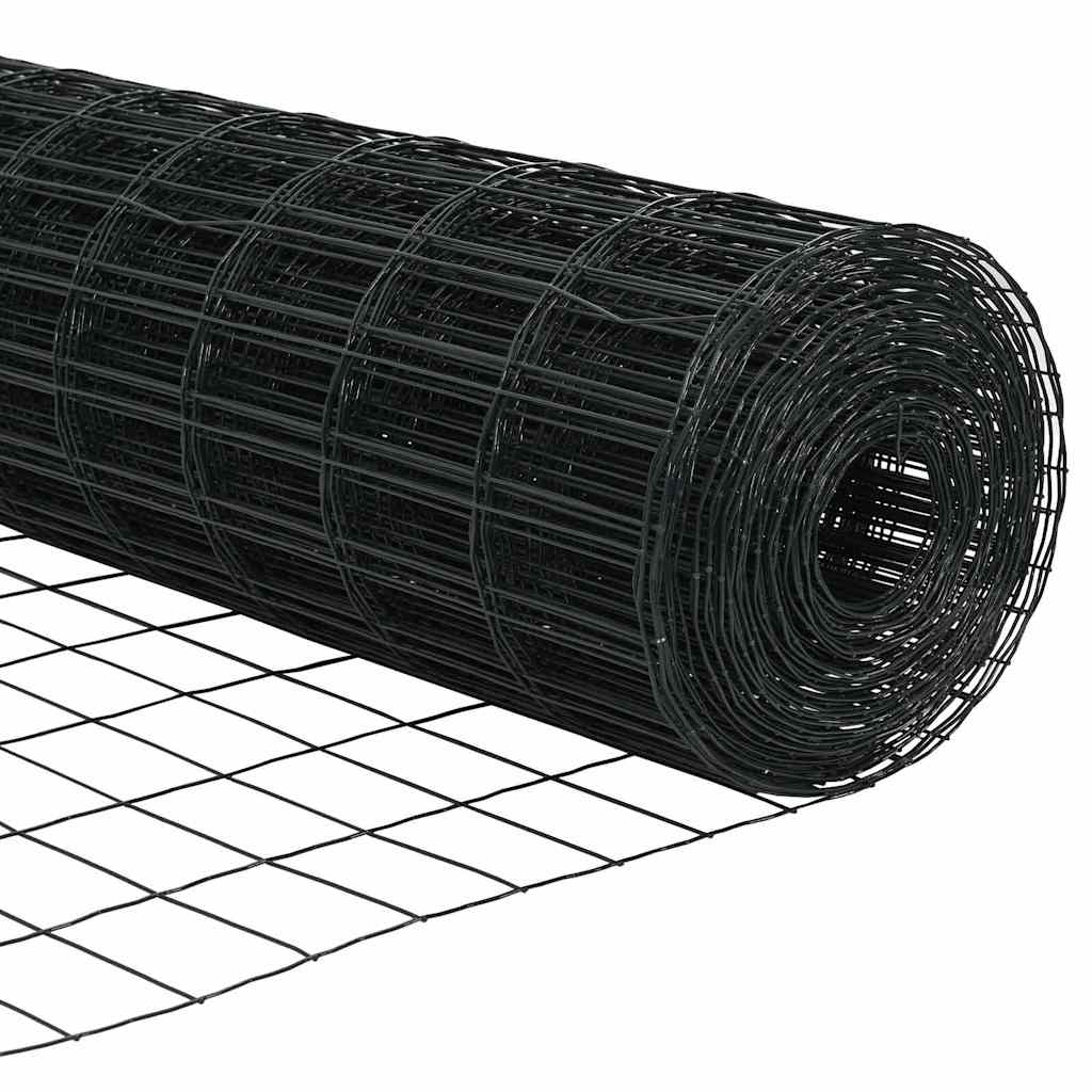 Hek met Paal Grijs 1,2 x 25 m Staal en PVC is nu te koop bij PeponiXL, paradijselijk wonen!
