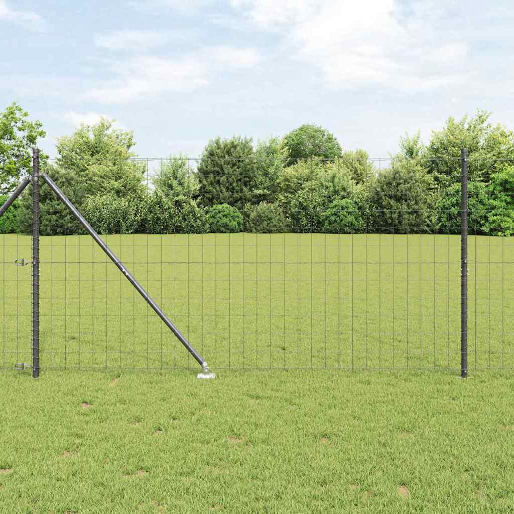 Hek met Paal Grijs 1,2 x 25 m Staal en PVC is nu te koop bij PeponiXL, paradijselijk wonen!