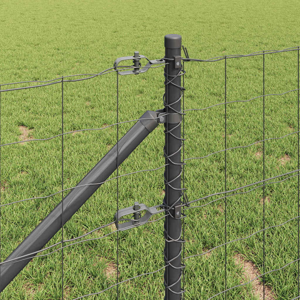 Hek met Paal Grijs 0,8 x 25 m Staal is nu te koop bij PeponiXL, paradijselijk wonen!